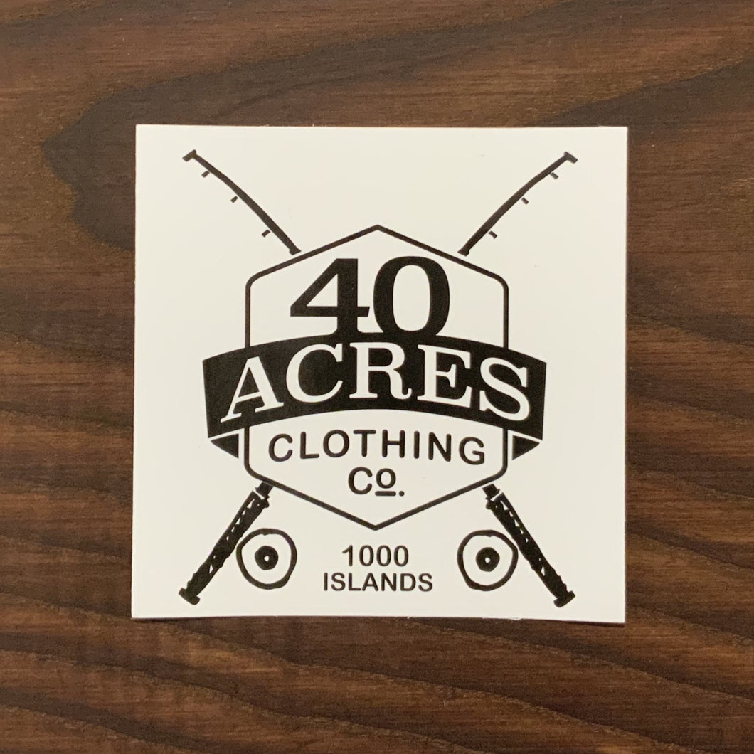 40 Acres Decal/Sticker